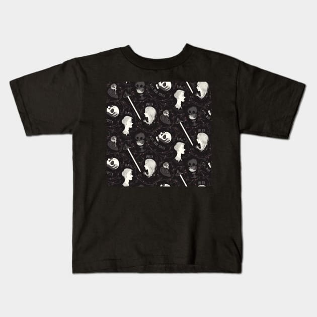 Hamlet Pattern Kids T-Shirt by FabioMancini